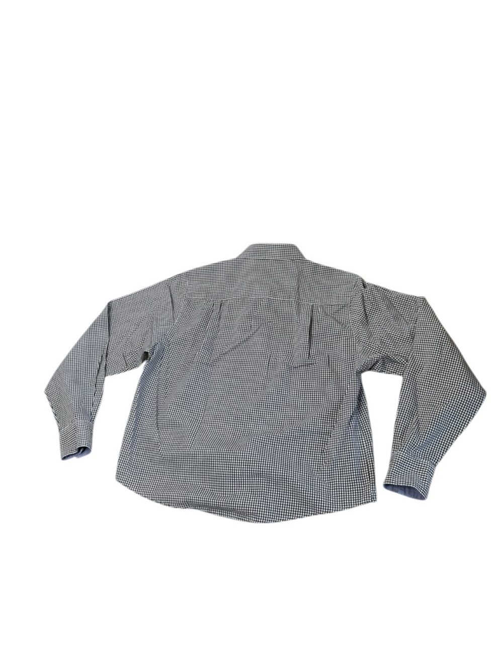 Yves St Clair Petites Gingham Button Down Shirt Small Check Workwear Classic - Picture 3 of 5